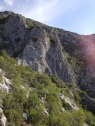 Steilwaende des Mosorgebirges in Kroatien